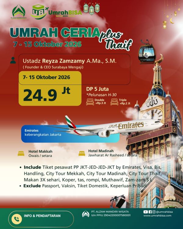 Brosur Umrah Ceria 07 - 15 Oktober 2026