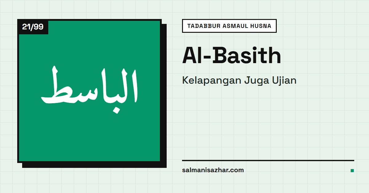 Al-Basith: Kelapangan Juga Ujian